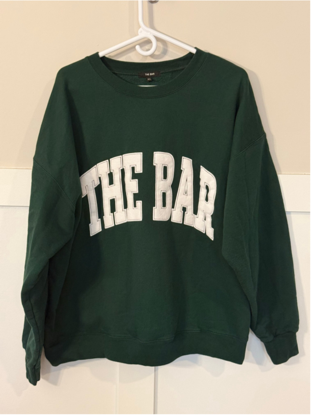The Bar Forest Green Sweatshirt with White Logo